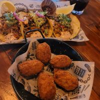 Croquetas and tacos at Mad Mad Vegan - Lavapiés in Madrid