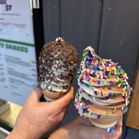 Twists with sprinkles   at Homestyle Creamery in Cold Spring