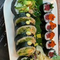 Futomaki and tuna maki  at Yami Vegan Sushi in Katowice