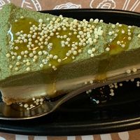 Match cheesecake   at Yami Vegan Sushi in Katowice