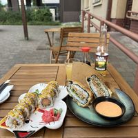 Hotdog & burger sushi  at Yami Vegan Sushi in Katowice