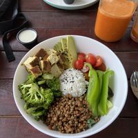 Avocado & Tofu Buddha Bowl  at Camu Camu cafe in Playa Del Carmen