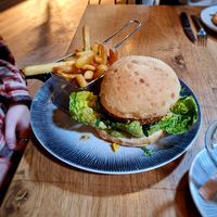 Vegan burger at Coava in Nijkerk