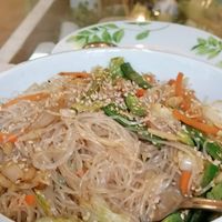 Asian noodles   at The Green House in Santiago De Compostela