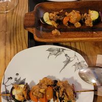 Brochetas Satay at The Green House in Santiago De Compostela