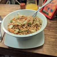 These were the noodles I had and they were great tasting with a good portion at The Green House in Santiago De Compostela