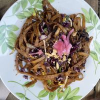 Thai noodles   at The Green House in Santiago De Compostela