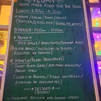 Menu at The Green House in Santiago De Compostela
