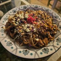 Stir-fried noodles. at The Green House in Santiago De Compostela