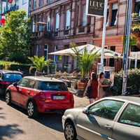 Outside of LUUC Café at LUUC Café in Karlsruhe