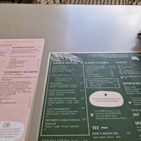 Menu at LUUC Café in Karlsruhe