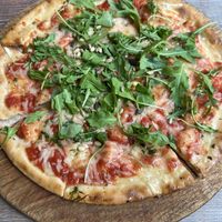 Gluten-free vegan pesto pizza  at Pizza Amsterdam in Amsterdam