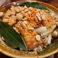 Tofu lotus salad at Sente the Flavour of Lotus in Hanoi