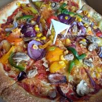 The Vegan Veggie at Pizza Hut in Edinburgh