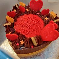 Valentine Day chocolate torte at Rabbit Vegan Cakes in Exeter