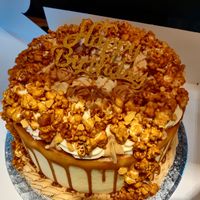 Huge 9" sticky toffee pudding cake at Rabbit Vegan Cakes in Exeter