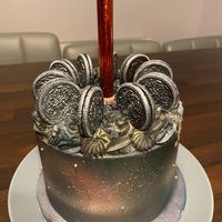 Galaxy Cookies and Cream cake  at Rabbit Vegan Cakes in Exeter