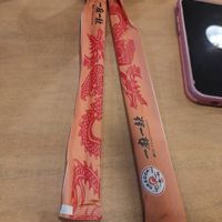 chopsticks ( totally not trying to get more points) at Dragon Hot Pot in Glen Waverley