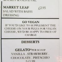 Go vegan at Baffi in Poole