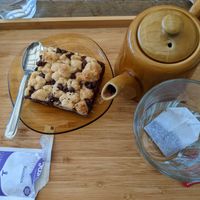 Cookie-brownie at Maâbanana in Moliets