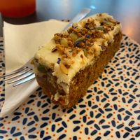 Carrot cake #veganuary   at Love Peace & Coffee in Edinburgh