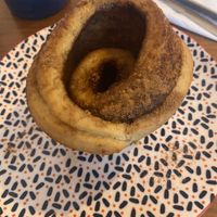 Cinnamon roll   at Love Peace & Coffee in Edinburgh