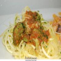 Fourth Course - Fresh Summer Vegetables in an Heirloom Tomato Marinara sauce served over Zucchini Noodles at Karma in Northampton