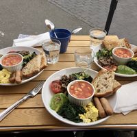 Vegan breakfast  at Canal No.5 in North London