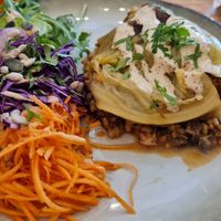 Cabbage with lentils and spelt risotto at Maison Watson in Angers