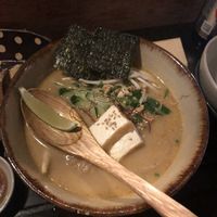 Brown rice noodles   at Tamatebako in Naha