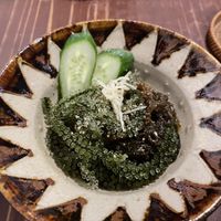 Sea Grapes and Mozuku   at Tamatebako in Naha