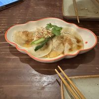 Tofu boiled dumplings   at Tamatebako in Naha