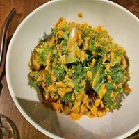 Curry noodles (16€) at Zanoodle in Ljubljana