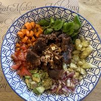 Vegan poke bowl  at Bendita Lokura 73 in Benidorm
