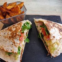 Vegan wrap at Bendita Lokura 73 in Benidorm