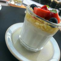 Een dessert at Chabot in Vlissingen