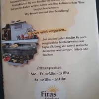 Opening times at Firas Feinekost in Wurzburg