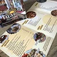 Full menu at Firas Feinekost in Wurzburg