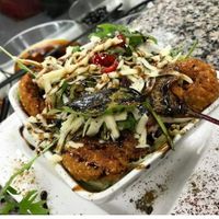 Falafel plate at Firas Feinekost in Wurzburg