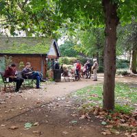 Location at Momo's Garden Café in London