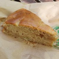 Vegan spiced pear cake at Momo's Garden Café in London