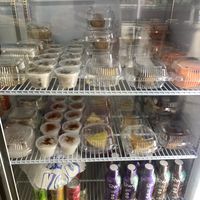 sweets and drinks  at Fela's Vegetarian Restaurant in San Juan