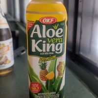 I also got a pineapple aloe drink at Fela's Vegetarian Restaurant in San Juan