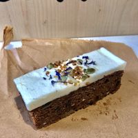 Carrot cake from Sipp  at Ancoats General Store in Manchester