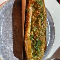 Bavarian hotdog  at Organic Garden Signature Store in Munich