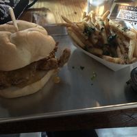 Vegan chicken sandwich  at Element Gastropub in Raleigh