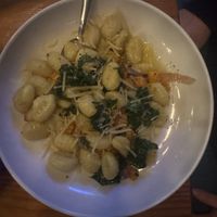Brown Butter Sage Gnocchi - gnocchi, brown butter sage sauce, fennel, kale, roasted butternut squash, topped w/ vegan parm  at Element Gastropub in Raleigh