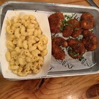 Hot Honey shrimp and Mac & cheese  at Element Gastropub in Raleigh