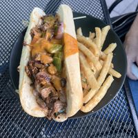 Philly Cheesesteak. So good!  at Element Gastropub in Raleigh