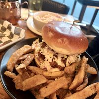 Spicy Nashville Hot Chik’n Sandwichh  at Element Gastropub in Raleigh